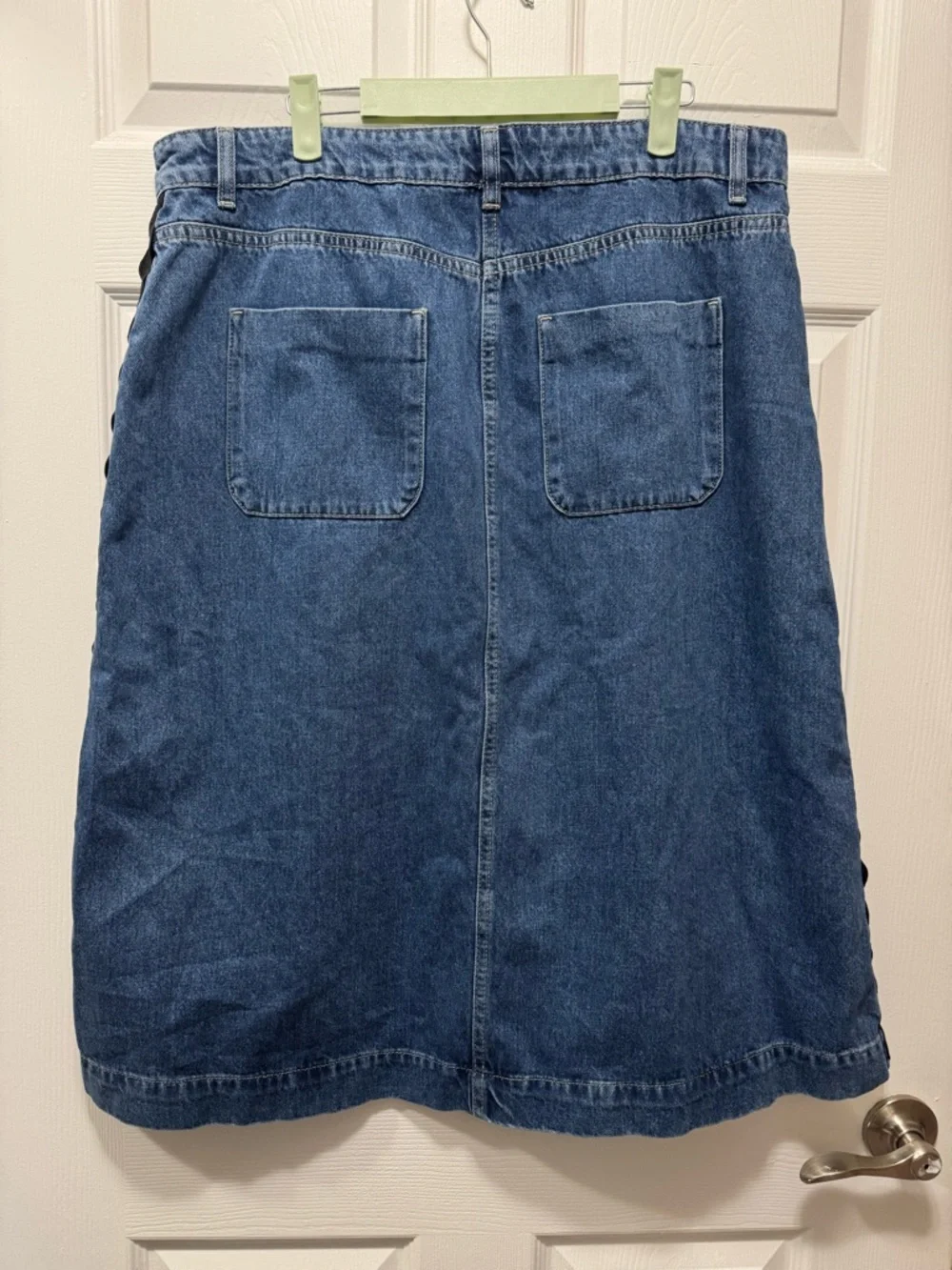 NWT WYSE London Ric Rac Denim Skirt Midi Size 33